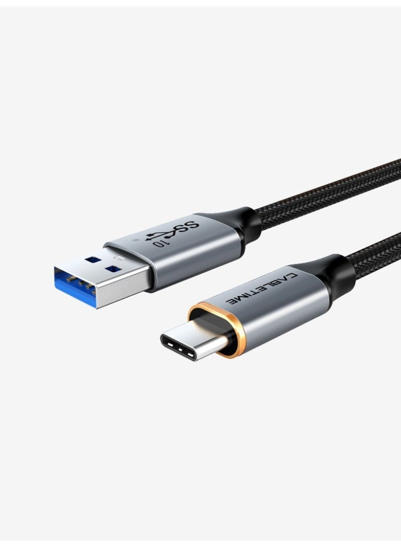 كابل تايم كابل كاربلاي متوافق مع آيفون 16 و15 و17 برو ماكس بلس، سلك شاحن سيارة USB-A إلى USB-C متوافق مع سامسونج نوت 20 - Image 1